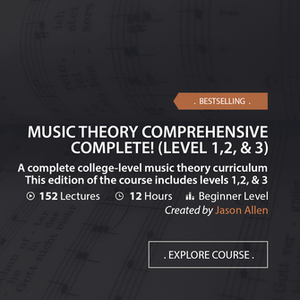 Online Music Courses - Music Theory Comprehensive Complete! Level 1,2, & 3. A complete college-level music theory curriculum. This edition of the course includes levels 1,2, & 3. Art God & Love Inc. Copyrights ©2017