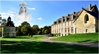 abbaye de mortemer, aquarelle, aquarelle miniature, dorothée piatek, illustration