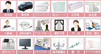 無宗教家族葬プランに含まれるもの