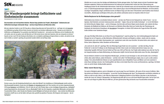 Pressebericht über Myriam vom Outdoor-Blog Puls der Freiheit – Artikel zu Wandertouren, Bergabenteuern, Naturprojekten und dem Integrationsprojekt Wanderglück