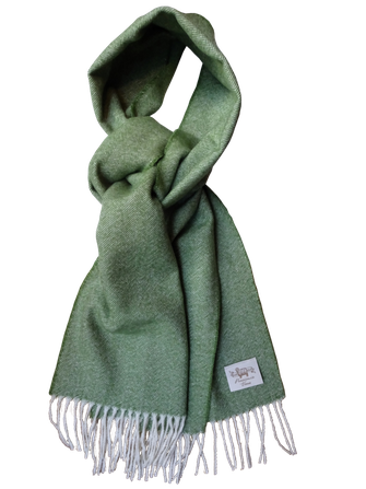 Merino wool scarf for man and woman, herringbone weave