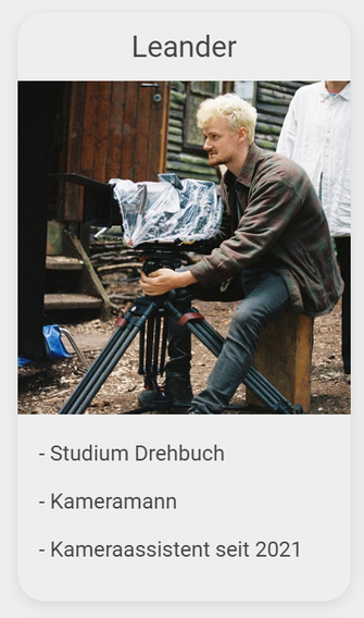 Team, Gillemotion Film, Werdegang, Autorin, Qualifikation, Redakteurin, Studium, Arbeit, Film, filmen, drehen, produzieren, Kino, Werbung, Fernsehen, Filmproduktion, München, Kamerafrau, Kameramann, TV, Tonperson, Tonmann, Tonfrau, Gebärdensprache, DGS