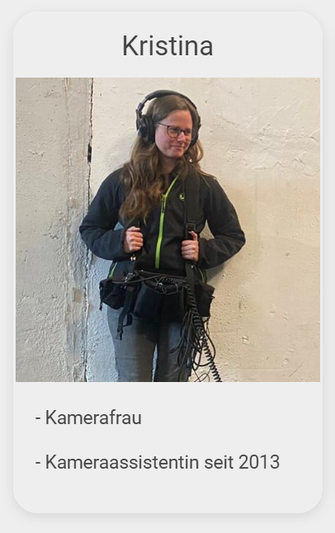 Team, Gillemotion Film, Werdegang, Autorin, Qualifikation, Redakteurin, Studium, Arbeit, Film, filmen, drehen, produzieren, Kino, Werbung, Fernsehen, Filmproduktion, München, Kamerafrau, Kameramann, TV, Tonperson, Tonmann, Tonfrau, Gebärdensprache, DGS