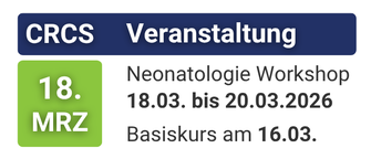 Veranstaltung: 9. Salzburger Neonatologie Workshop am 16.03.2026 (Basiskurs, online) und vom 18. bis 20.03.2026 (Hauptveranstaltung, hybrid)