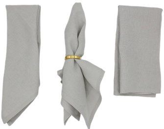 Leinenservietten in Grey mieten für Hochzeit & Event