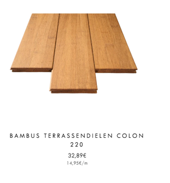 Die aMbooo Terrassendiele Colon
