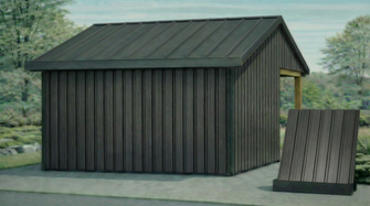 Trapezblech T35 Holzoptik Black Wood