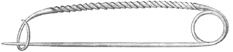 Fig. 3. The oldest forms have spiral discs and a narrow, round body without buttons. Find spot: Peschiera.