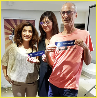 Toastmasters Nice first timers