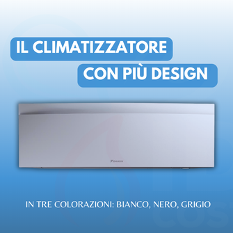 OFFERTA INSTALLAZIONE CLIMATIZZATORE EMURA 3 III WHITE BLACK E SILVER  FTXJ-A CON TECNOLOGIA INVERTER A POMPA DI CALORE E SOPRALLUOGO GRATUITO TORINO