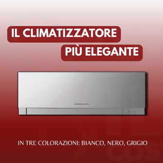 OFFERTA INSTALLAZIONE CLIMATIZZATORE MITSUBISHI ELECTRIC KIRIGAMINE ZEN WHITE BLACK SILVER MSZ-EF CON TECNOLOGIA INVERTER A POMPA DI CALORE E SOPRALLUOGO GRATUITO TORINO