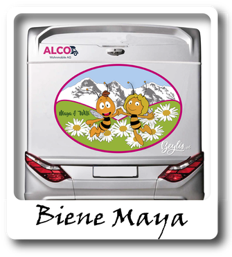 Wohnmobil Aufkleber Biene Maya