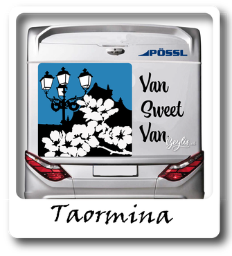 Pössel Wohnmobil Aufkleber Taormina