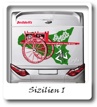 Dethleffs Aufkleber Sizilien Carrozza