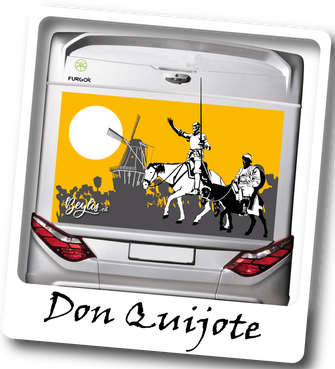 Furgok Aufkleber Don Quijote