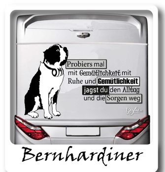 Ich bin ein Bernahrdiner Camper aufkleber