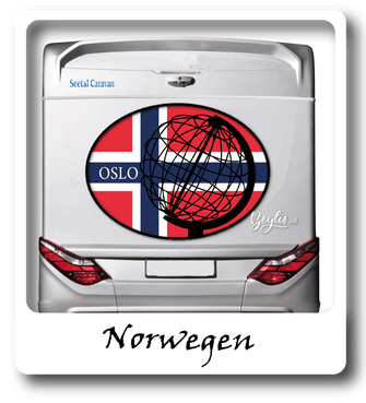 Europa Aufkleber Oslo
