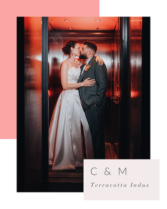 Les mariés s'embrassent dans un ascenseur, mariage organisé par My Daydream Wedding, wedding planner et décoratrice de mariage sur Paris, Lille et Nantes