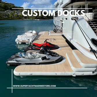 Custom Yacht Inflatable Dock www.superyachtmarinestore.com