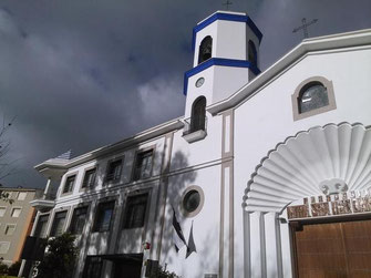 Nuevo aspecto de la fachada principal y del Complejo Parroquial.