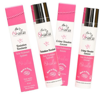 cème tentation fondante oxalia et cème doudou cocoon oxalia, top 10 des soins visage bios spécial peaux déshydratées/sèches, just'pour soi