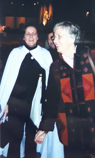 Ici en 2004 lors de mon baptême à l'âge de 33 ans, en chemin déjà vers une spiritualité :)