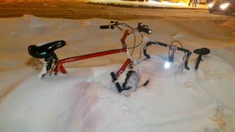 Bike in snow
