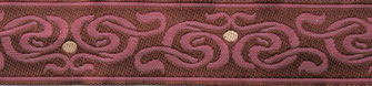 Jugendstil braun rosa Breite 24mm
