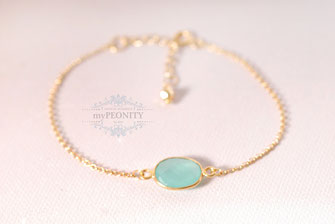 aqua chalzedon armband silber vergoldet 