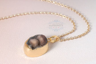 Cappuccino brauner Drusen Anhänger mypeonity