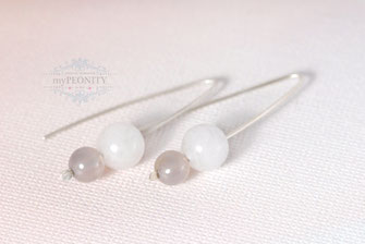  V Sterlingsilber Ohrringe  Jade