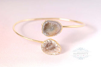 Doppelte Druzy Armreifen mypeonity