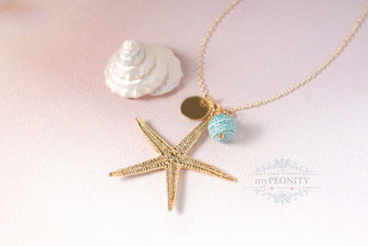 Seestern Sommerkette Achat