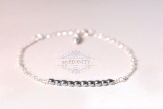 hämatit armband sterlingsilber silber