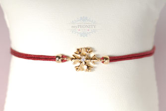  Schneeflocke Freundschaftsband weihnachten winter glitzer