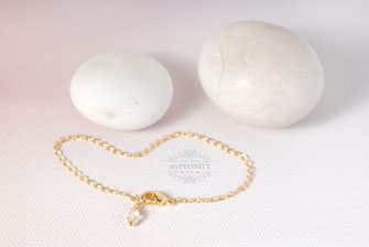 Ankerkettchen Basic Armband Kristall