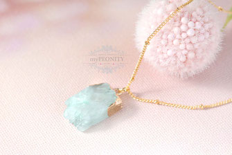 aqua zart türkiser Drusy Achat Anhänger Halskette