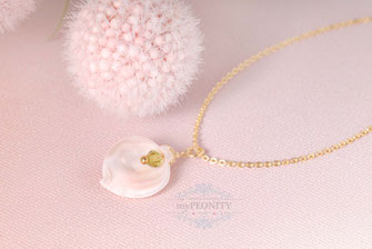 Golden Bloom Blüte Anhänger Kette