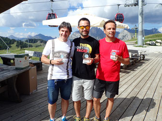 Gesamtsieger Andy Santini, 2. Andreas Sporer GSV Tirol und 3. Franz Prusa Wiener GSC