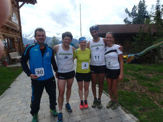 Andreas, Martin, Iryna (startet für Wiener GSC), Manuel und Tanja