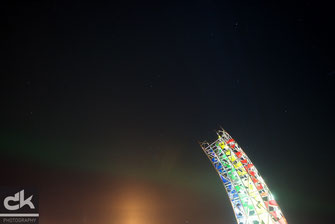 Aurora Borealis über Keflavik (11.02.2016/23:15)