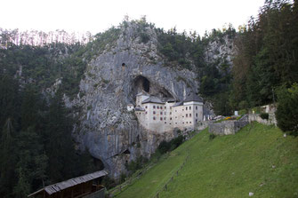 Predjama castle in Slovenia