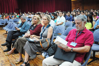 Invitados en la inauguración del II Congreso Internacional de Arquitectura organizado por la Uleam. Manta, Ecuador.