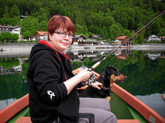 Anglerboot mit Inge und Buffi