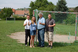 V.l.n.r.: GR Werner Stöberl, GRin Jasmina Brdaninovic, Vizebgm. Gottfried Haselmayer, GR Thomas Jascha. Foto: zVg