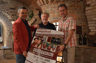 Organisationsteam von "einigschaut". V.l.n.r.: Johannes Fries, Karl Weber und Karl Reuter. Foto: WaPA.