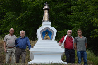V.l.n.r.: Hermann Blaim, Leopold Doppler, Theodor Schwiegelhofer und Michael Doppler. Foto: WaPA