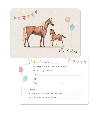 Einladungskarte Kindergeburtstag prinzessin