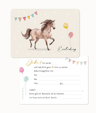 Einladungskarte Kindergeburtstag prinzessin