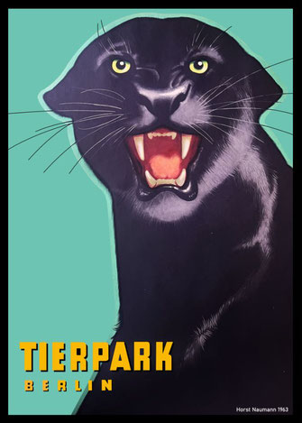 Tierpark Berlin 1963 art print poster